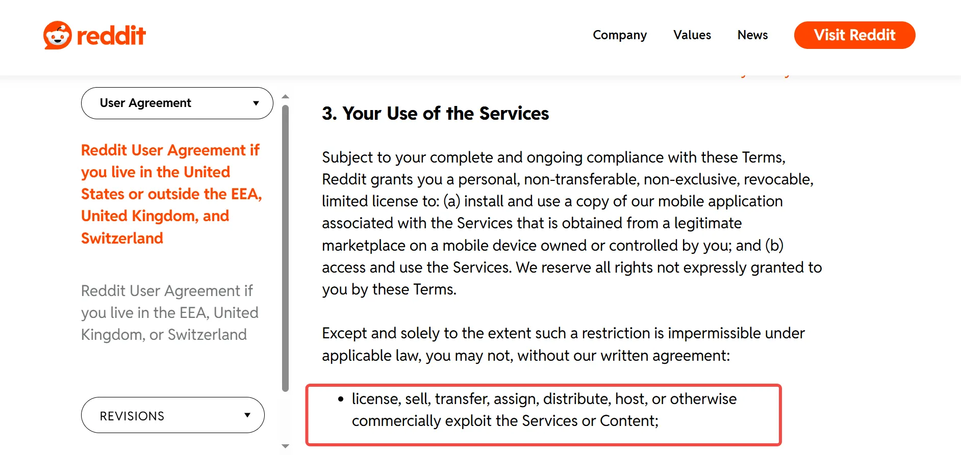 Reddit's policy on buying and selling accounts